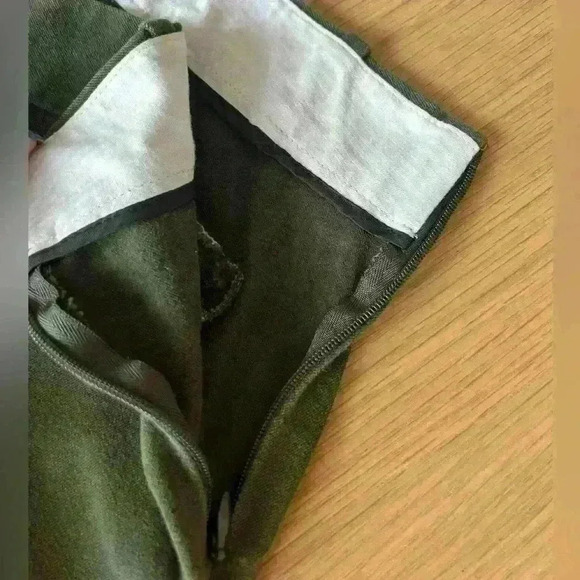 JCrew Dark Olive Green skinny fitted work pants - Picture 4 of 4